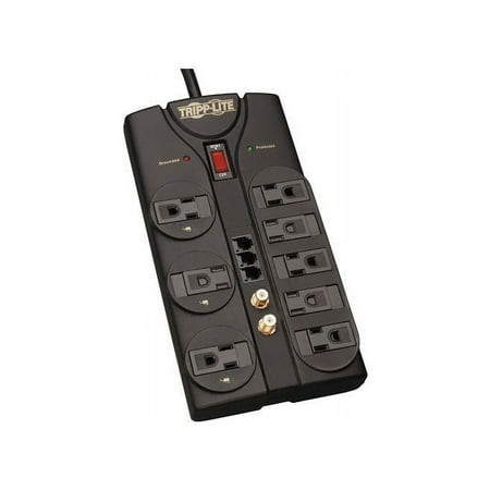 UPC: 0037332095343 | Tripp Lite Tlp808teltv 8-outlet Surge Protector (2 160 Joules; 8ft Cord; Tel/modem/fax Protection; $150 000 Ultimate Lifetime Insurance)