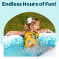 thumbnail image 3 of Grip A Pool Inflatable Kiddie Pool 65"x39"x10" Age 2+, Toddler Ball Pit, Adult Backyard Tanning Pool - Summer Blue, 3 of 8