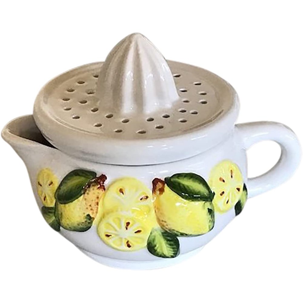 Lemon Design Ceramic Juicer Vintage Style Juicer for Lemon Themed