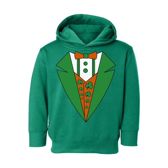 Awkward Styles St Paddys Day Toddler Hoodie Irish Tuxedo Hooded Sweatshirt for Kids Boys Girls Proud Irish