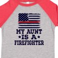 thumbnail image 4 of Inktastic Firefighter Flag Aunt Boys or Girls Toddler T-Shirt, 4 of 5