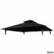 thumbnail image 2 of Top St. Kitts para gazebo de 3 x 3 m, solo tela negra envejecida, 2 of 5
