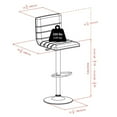thumbnail image 4 of Winsome Holly Adjustable Swivel Stool, Black & Espresso, 4 of 4