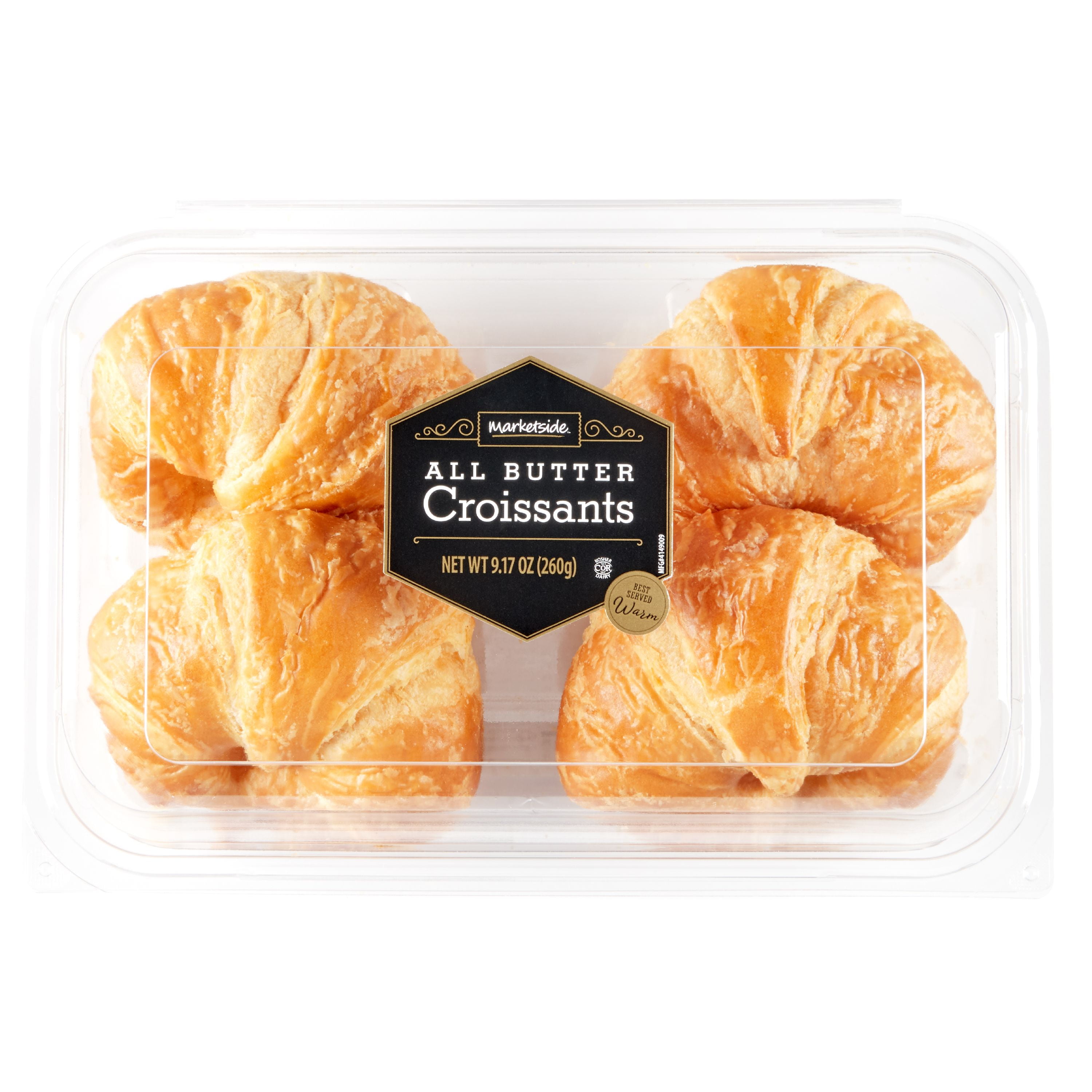 Marketside All Butter Croissants, 9.17 oz, 4 Count