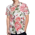 thumbnail image 4 of High Quality Hawaiian Shirts for Men Short Sleeve Aloha Beach Shirt Floral Summer Casual Button Down Shirts Blouses XPXRB3, 4 of 7