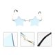 thumbnail image 3 of 1 Pair Party Eyeglasses Irregular Fashion Sunglasses Star Shaped Eyeglasses, 3 of 4