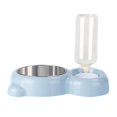 thumbnail image 1 of Comedero automático para perros y gatos, dispensador de agua para alimentos para mascotas, plato, tazón de acero inoxidable Azul jinwen Dispensador de tazón para mascotas, 1 of 8