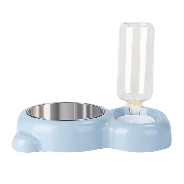 Protable de de Agua Y Comida para Perros Y Dobles, Cuenco de Azul Gloria Dispensador de tazón para mascotas