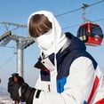 thumbnail image 3 of UTSJKR Unisex Three In One Multifunctional Thick Fleece Trapper Hat, Windproof Cold Proof Design, Outdoor Cycling Skiing All Weather Warm Headgear Beige, 3 of 5