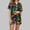 01 Green, variant on Weiqiqre Women Pajama Sets Short Sleeve Button Lounge Sets Wine Print Shorts Pjs Espresso Martini Sleepwear
