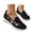 Black, variant on Women's Breathable On Shoes with Embroidered Detail Soft Gel Sole for Everyday Comfort Casual Shoes