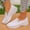 White, variant on YOUYEDIAN Sneakers for Women Versatile Mesh Knit Round Toe Casual Soft Comfy Sneakers Fashion Slip On Stretch Walking Shoes