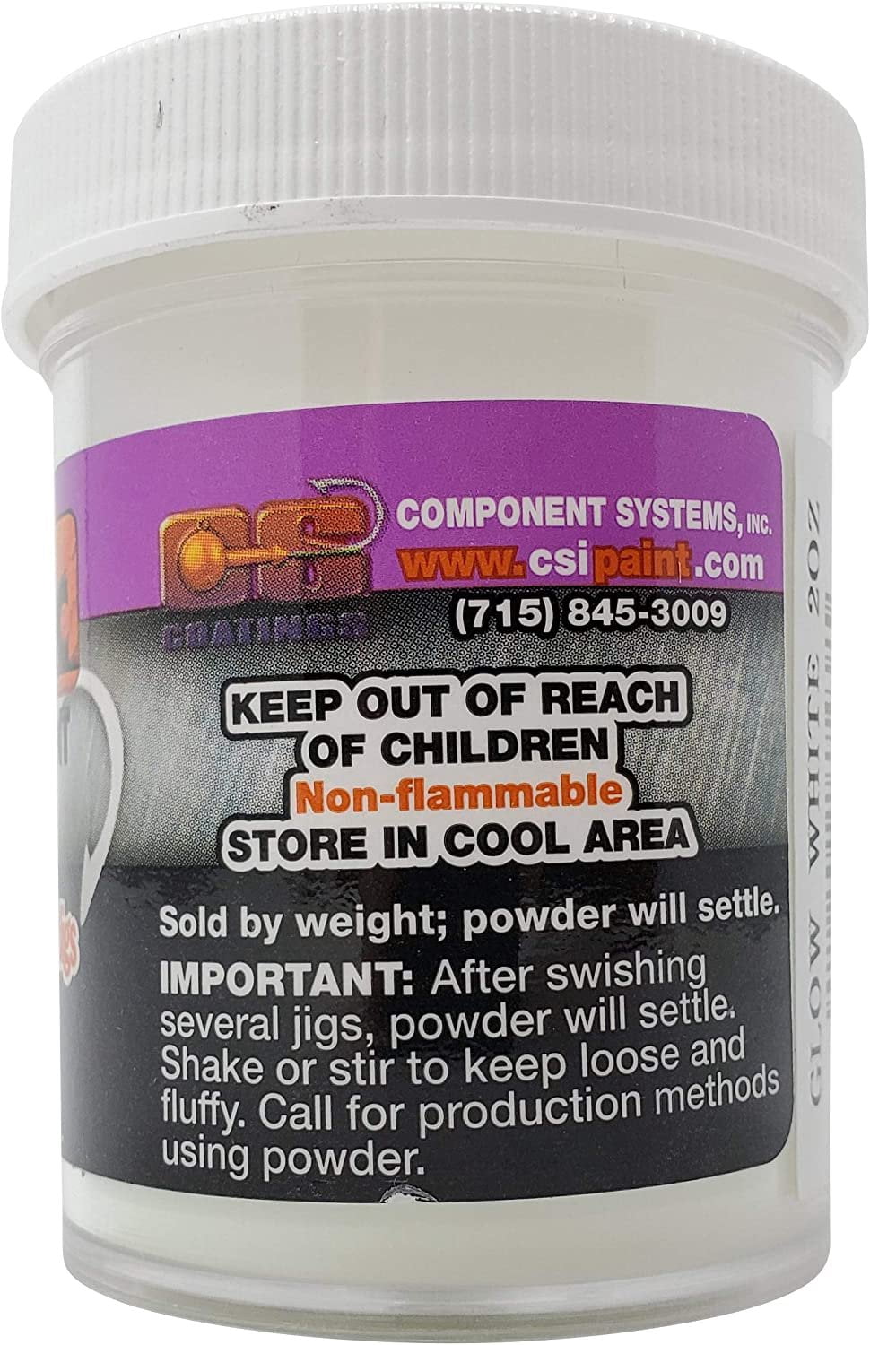 Welch Products 3 Packs of 2oz Pro-Tec Jigs and Lures Powder Paints, Jig Head Fishing Paint, Fishing Lure Paint - High Gloss Powder Coating Paint
