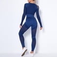 thumbnail image 2 of Mchoice Workout Sets for Women 2 Piece Seamless Outfits Yoga Crop Tops High Waist Sports Leggings Tracksuits, 2 of 7