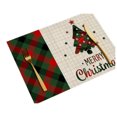 thumbnail image 2 of Dademeo Christmas Placemat Buffalo Plaid Snowflake Placemat, 12*18 Inch Winter Table Mats For Home Party Kitchen Dining Decor, 2 of 5
