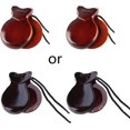 thumbnail image 3 of 2 Pcs Castanet Traditionnel en Bois Castanets de Danse Flamenco avec Corde Clap de Main Instrument de Musique Orff, 3 of 7