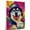 Alaskan Malamute, variant on Barbet Dog Stretched Canvas Size 8x12 – Funny Barbet Dog Playing Baseball Canvas Wall Art for Sports Lovers, Pet Lovers, Home Decor