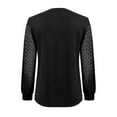 thumbnail image 5 of BUIgtTklOP Women's Waffle Knit Tops Dressy Business Casual Blouses Lace Long Sleeve Work Shirts Fall Clothes, 5 of 5