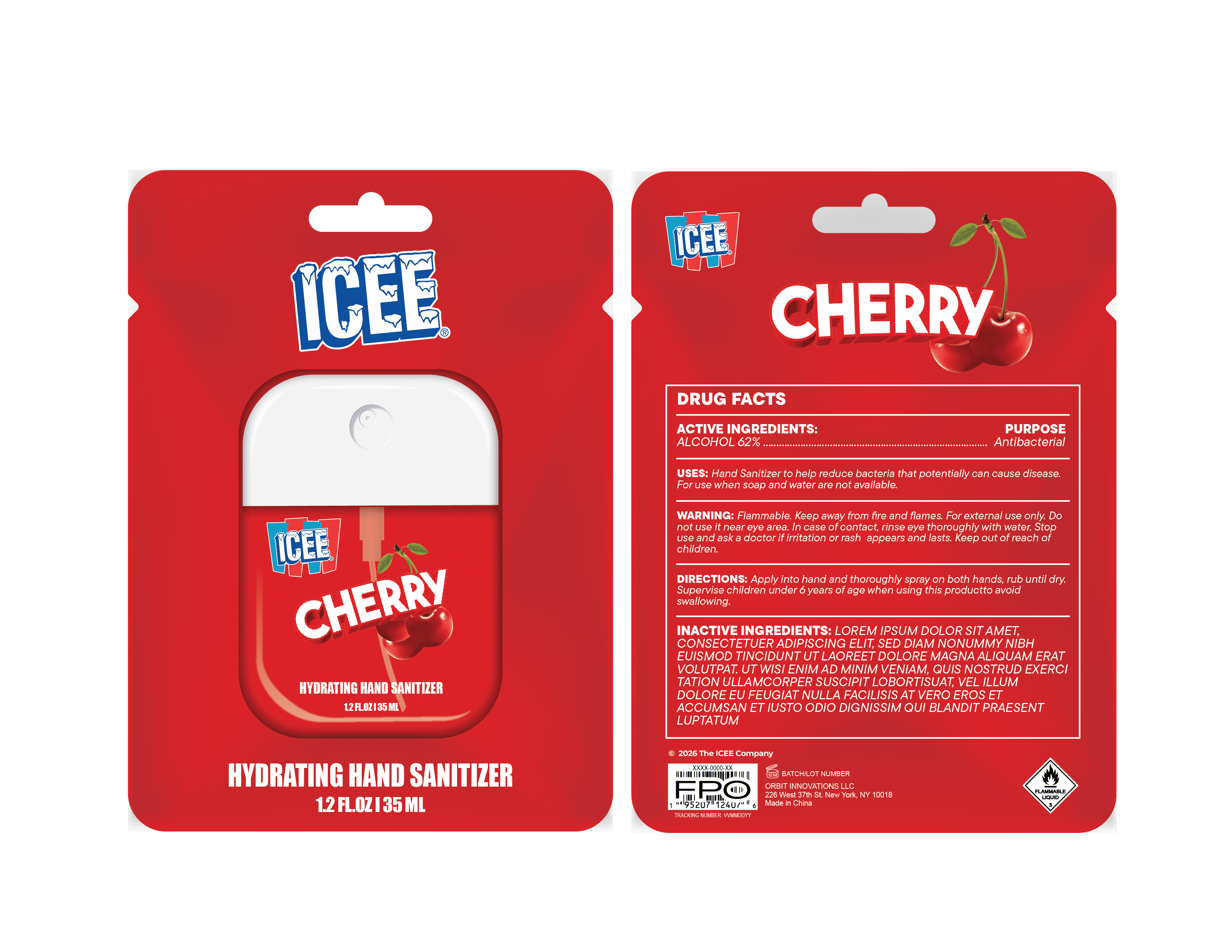 Icee Cherry Hand Sanitizer