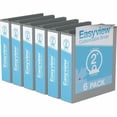 thumbnail image 3 of Davis Group Easyview Premium, Round Ring, Customizable, View Binder, 6 Pack (Grey, 2"), 3 of 3