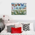 thumbnail image 5 of Nawypu  Christian Butterflies Canvas Wall Art God Says You Are Butterfly Flower Inspirational Painting Wall Decor Framed Scripture Poster Home for Living Room Bedroom Bathroom Decoration, 5 of 6