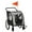 Grey, variant on Aosom Dog Bike Trailer, 2-in-1 Dog Wagon Pet Stroller for Travel with Universal Wheel Reflectors Flag, for Small and Medium Dogs, Red
