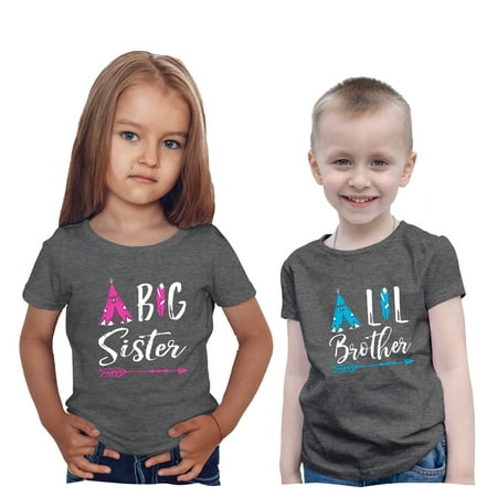 

Feisty and Fabulous Little Brother Big Sister Matching Outfits Big Sister Little Brother Outfit Matching Gray Big Sister Little Brother