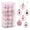 Pink, variant on Deago 36Pcs Christmas Ball Ornaments Shatterproof Christmas Tree Balls Decorations Small 1.57" for Tree Holiday Wedding Party Decorations (Gold)