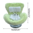 thumbnail image 2 of Doll Car Seat for 17cm Dolls, Doll Car Seat with Air Vent Clip and Desktop Stand, Cute and Functional Car Ornament for Doll Fans, Collectors [Pillow] Green, 2 of 8