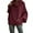 Red, variant on Women's Solid Color Cowl Neck Pullover Sweater, Lantern Sleeve Knit Top, Oversized Relaxed Fit Blouse, Soft Ribbed Cuff Sweater, Long Sleeve Casual Tunic, Cozy Winter Blouse Blue XXXL