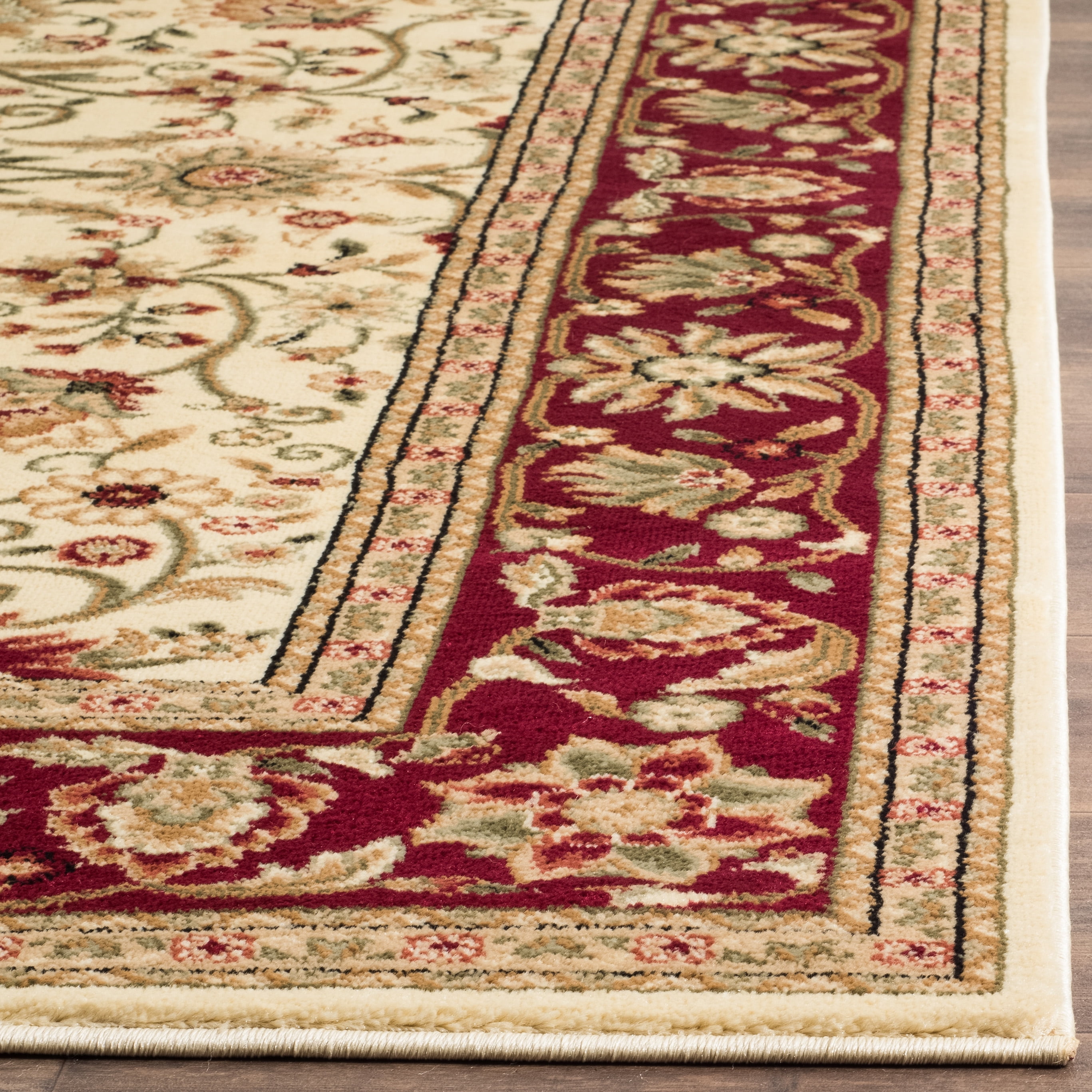 Safavieh Lyndhurst Victoria Floral Area Rug, Ivory/Red, 6' x 8'
