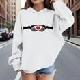 thumbnail image 6 of Elvqul Pullovers Sweatshirts for Teen Girls Kids White Hooded Loose Oversize Long Sleeve Graphic Teens Hoodies Fashion, 6 of 9