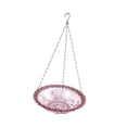 thumbnail image 2 of Tazón de agua de pájaro colgante Tazón de 9 pulgadas Alimentador de pájaros de pájaros al aire libre para al aire libre para Rosa rojo, 2 of 8