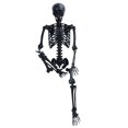 thumbnail image 5 of Happydeer Life Size Imitation Skeleton, 64.96" Black Skeleton with Hanging Hole Full Body Realistic Human Bones with Posable Joints, Halloween Pose Skeleton Prop Decoration, 5 of 6