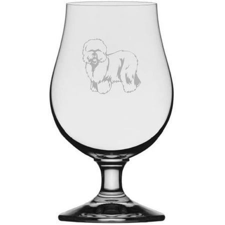 

OLD ENGLISH SHEEPDOG Dog Themed Etched 13.25oz Iona Beer Glass