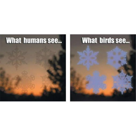 Window Alert  Snowflake Window Decal and Deterrent for Birds