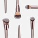 thumbnail image 2 of Set de maquillaje para cejas, sombra de ojos, pincel de madera, 4 piezas, herramientas, pincel cosmético para base, 2 of 5