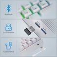 thumbnail image 4 of Bluetooth/2.4G/USB 60% Mechanical Gaming Keyboard RGB Hotswappable, 4 of 5