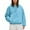 Sky Blue, variant on HOWPAY Dog Pouch Hoodies for Women Pet Carrier Fuzzy Fleece Oversized Long Sleeve Sweatshirt with Kangaroo Pocket Animal Holder Warm Pullover Tops Beige L
