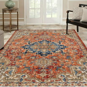 Luxe Weavers Howell Collection Red Oriental 8x10 Area Rug 2527