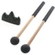 thumbnail image 4 of 2 piezas de baquetas de percusión de 8,7 pulgadas con soporte de cabeza de goma mazo de percusión para rendimiento carillón xilófono etapa educación Negro Hugo Baquetas, 4 of 9