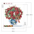 thumbnail image 2 of 5D DIY Diamond Art Kits Resina Lienzo Exquisito Florero Ramo para Oficina Hogar Pared, 2 of 9