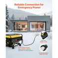 thumbnail image 2 of KFFKFF 50 Amp Generator Cord and Power Inlet Box, 10FT, 125V/250V STW 6/3 + 8/1 AWG Extension Cable, NEMA 14-50P to SS2-50R, Twist Lock Plug, Inlet Box Set, for Connecting Generator to Home, 2 of 9
