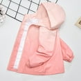 thumbnail image 4 of ATOGUTA Girls' Outerwear Jackets & Coats Lightweight Windproof Hooded Casual Thin Jacket for Kids Pink, Kids Jackets 3T-15, 4 of 5