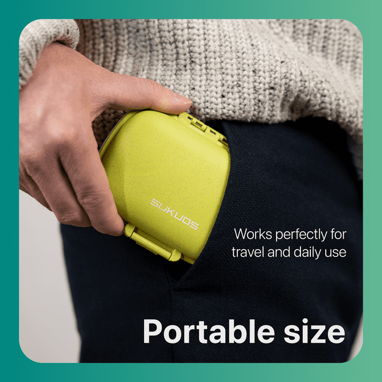 Sukuos Pill Organizer, 8 Compartments, Portable photo 4