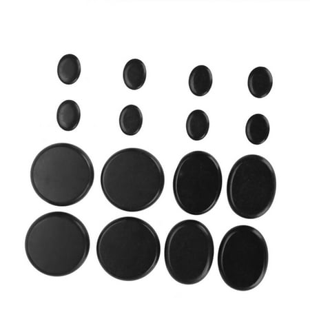 Massage Rocks - Dioche 16Pcs/Box Massage Stones Massage Lava Natural Therapy Stone Set Hot Spa Rock Basalt Stone