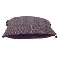 thumbnail image 5 of Parkland Collection Transitional Woven Purple Square 18" x 18" Pillow, 5 of 6
