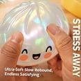 thumbnail image 3 of 1pc Colorful Dumpling-Shaped Stress Relief Toy — Soft, Squeezable Stress-Relieving Dough to Help Alleviate Anxiety and Irritability., H,1pcs, 3 of 4