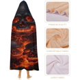 thumbnail image 4 of 3D Flame Skull Print Wearable Blanket for Adults Cloak Hooded Blanket with Halloween Theme on It Suitable for All Season, 4 of 6