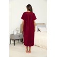 thumbnail image 4 of Ekouaer Women's House Dress with Pockets Long Nightgowns for Women House Dress Moo Moos for Women, 4 of 6